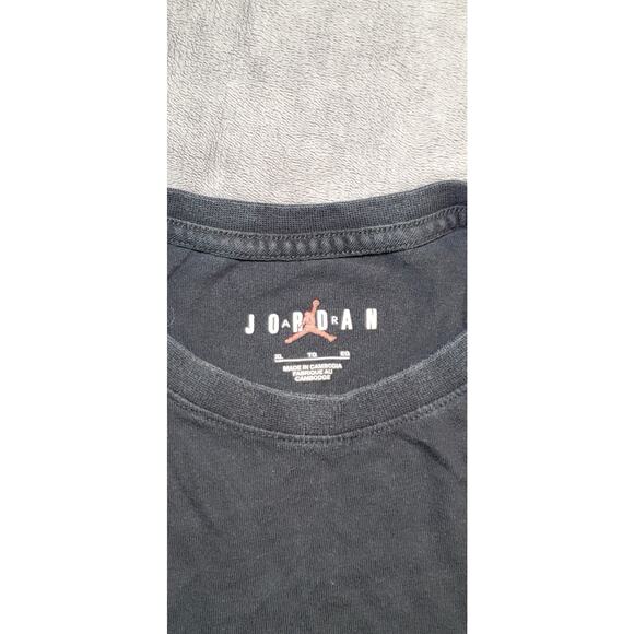 Nike Jordan Air Sz XL T-Shirt Tee Black DM3182-010 Men’s Basketball Ca17-4 - Picture 4 of 7
